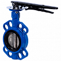 Затвор дисковый Ridval тип RVB 01 DN100 PN16,корпус чугун, диск чугун, EPDM СИНИЙ